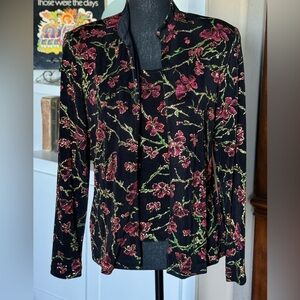 Xscape Black‎ Glitter 2 Piece Cardigan Set